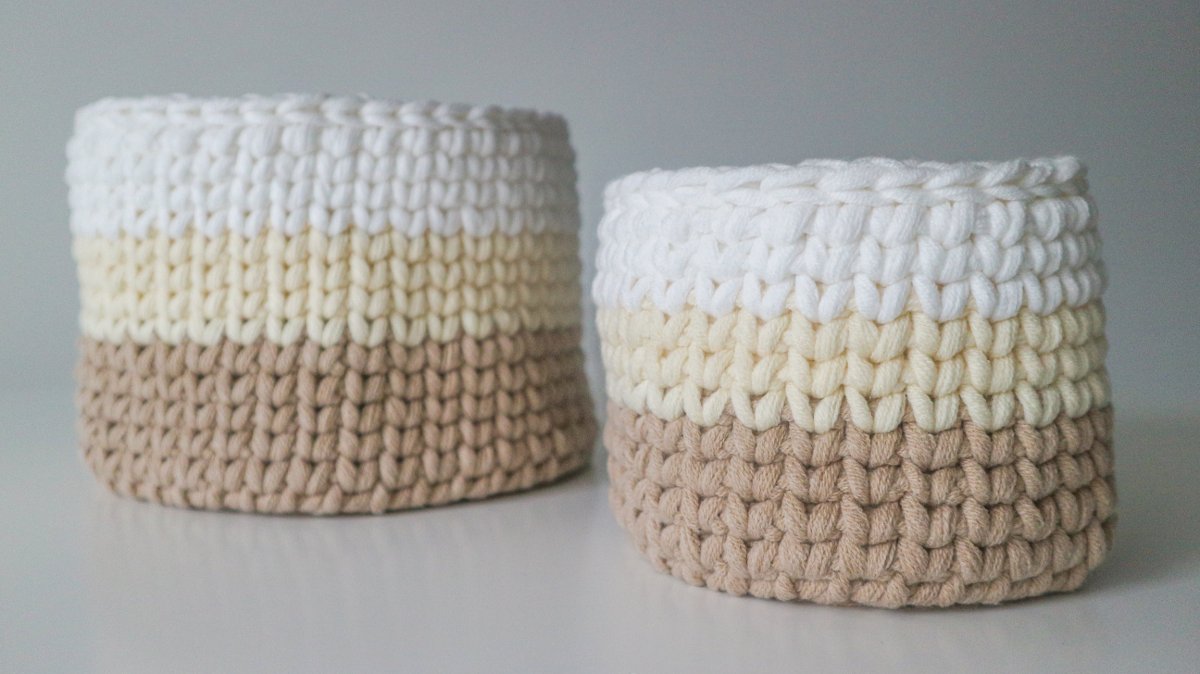Woolster decorative baskets - natural