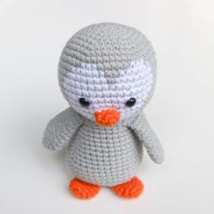 Handmade soft toy penguin