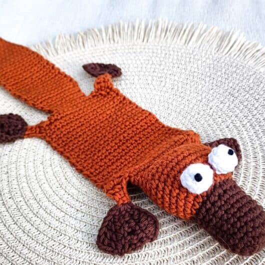 3D bookmark - Platypus Pam handcrafted by Woolster